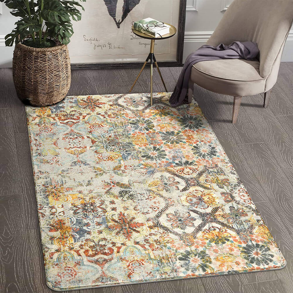 Anti-slip Vintage Print Pet Carpet