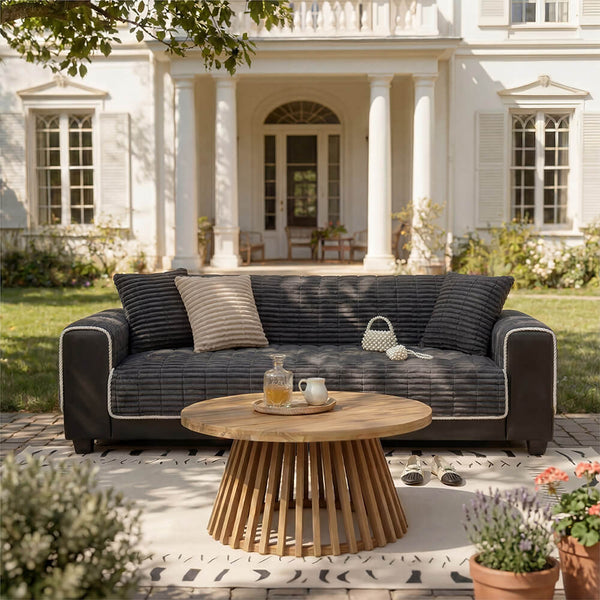 One-Piece Cozy Flannel Sofa Protection Non-Slip Outdoor Sofa Cover