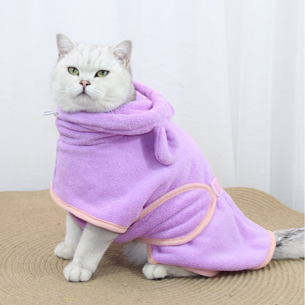 Pumpkin Soft Absorbent Dog Bathrobe Towel