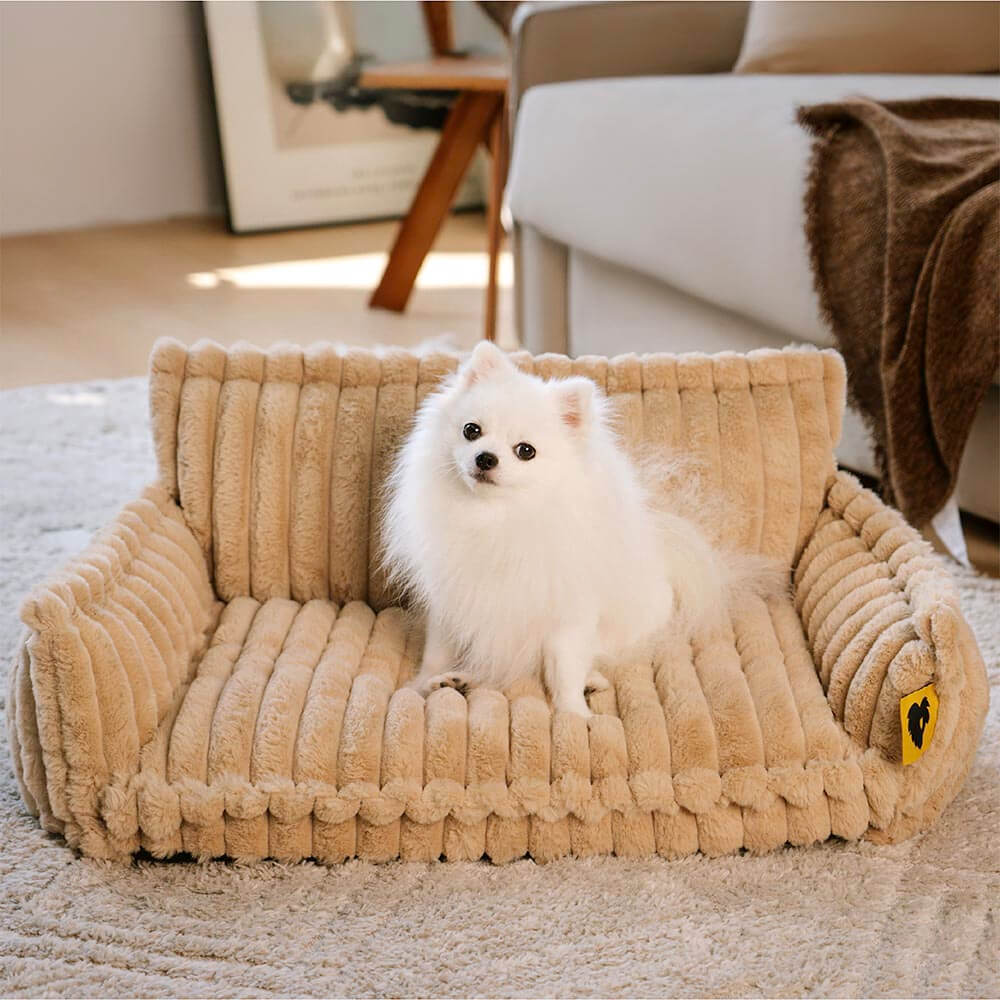 Large Washable Fluffy Orthopedic Soft Dog Sofa Bed-Snoozy Dream