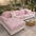 Honeycomb Pattern Water-resistant Stretch Full-Cover Magic Outdoor Sofa Cover