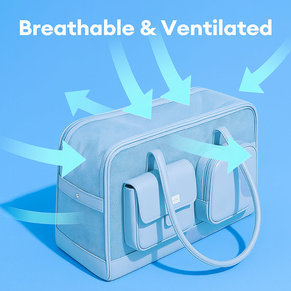 Lightweight Breathable Mesh Safe Pet Carrier - Urban Ease
