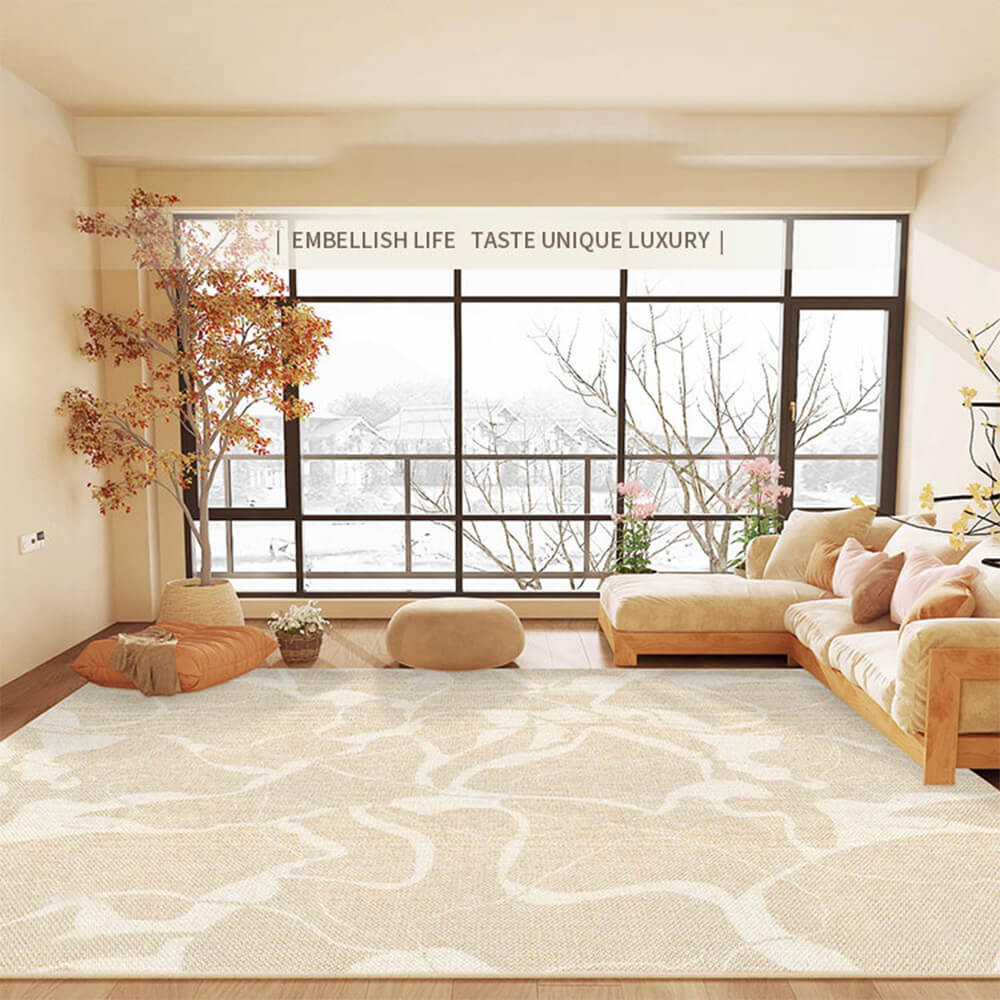 Warm Cream Mirador Style Faux Cashmere Home Carpet