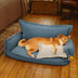 All-Season Chenille Dual-layer Removable Sponge Orthopedic Dog Bed With Pillow