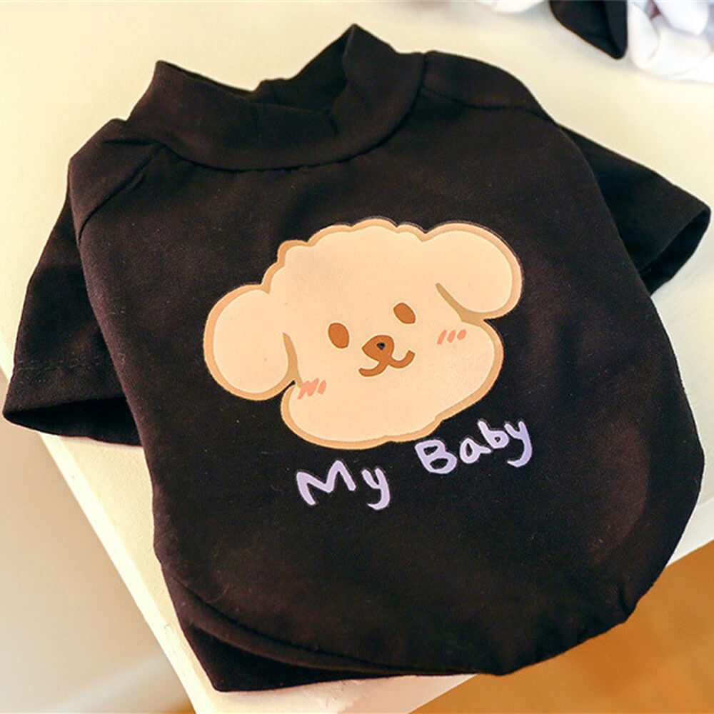 Cute "My Baby" Dog Shirt - Adorable and Cozy Pet Apparel