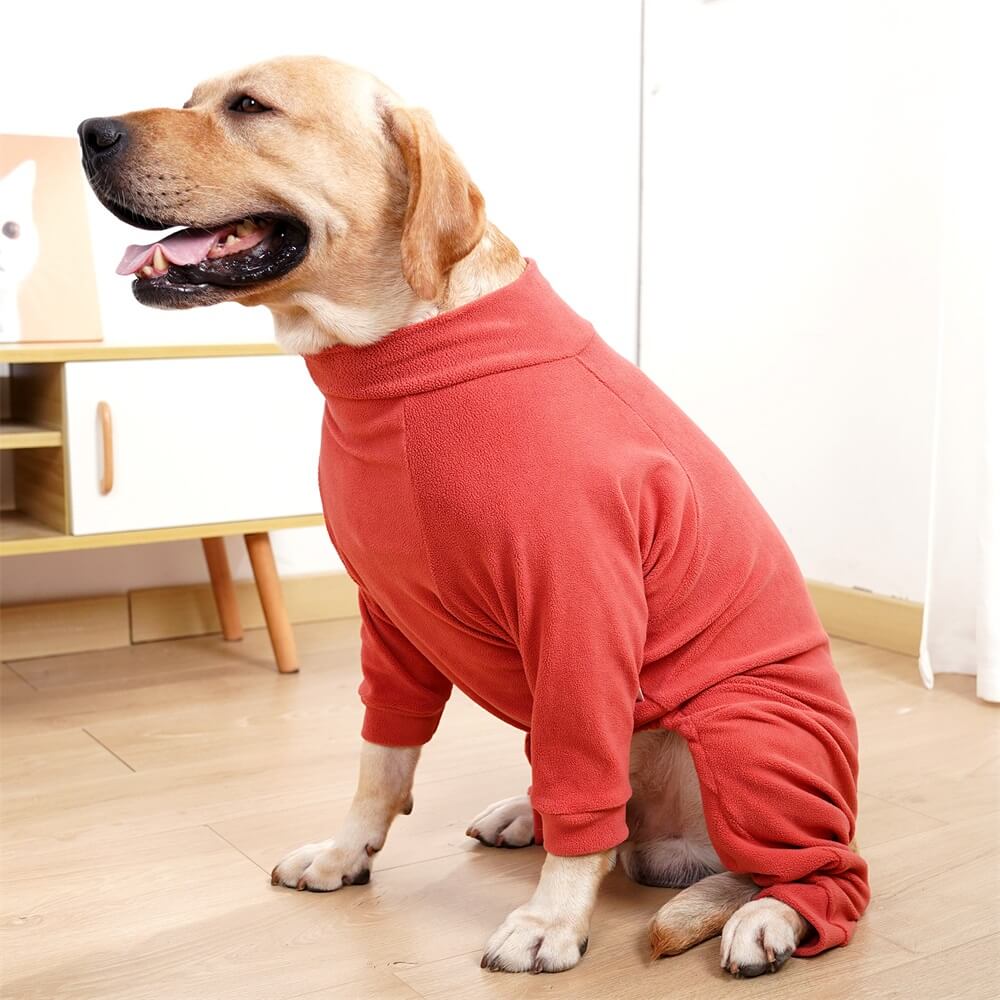 Cozy Fleece Dog Pajamas - Perfect Sleepwear for Large Dogs