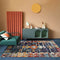 Tapis vinyl pour salon bohème folk rétro