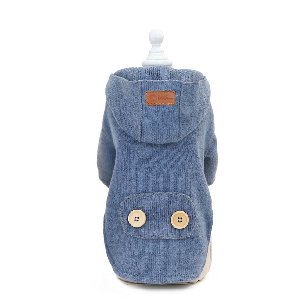 Cozy and Stylish Hooded Dog Sweater - Perfect for Cold Weather