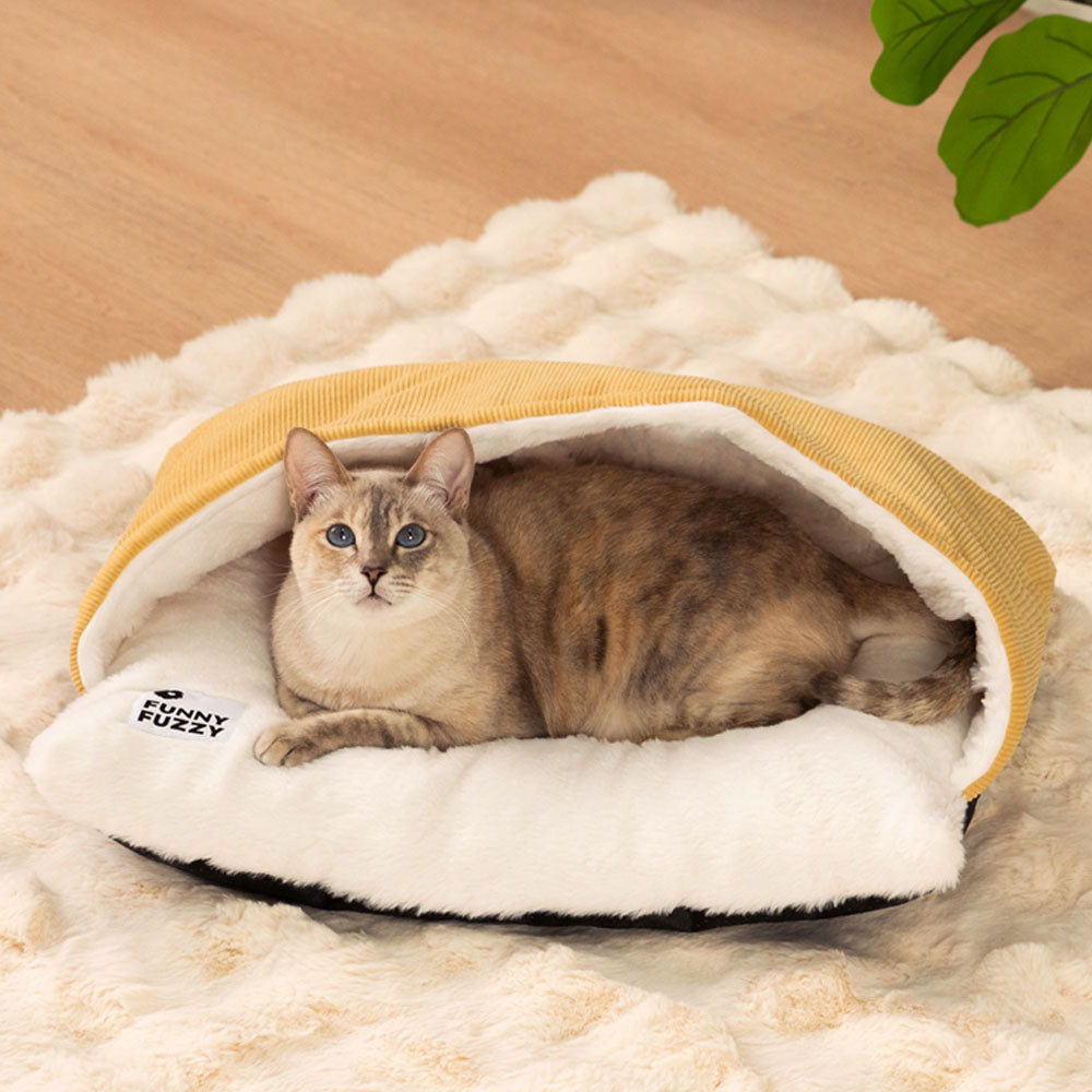 Ultra Soft Fuzzy Kitty Sleeping Bag Cat Bed