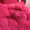 Ensemble de draps de lit longs et chauds en peluche, luxe romantique, épais