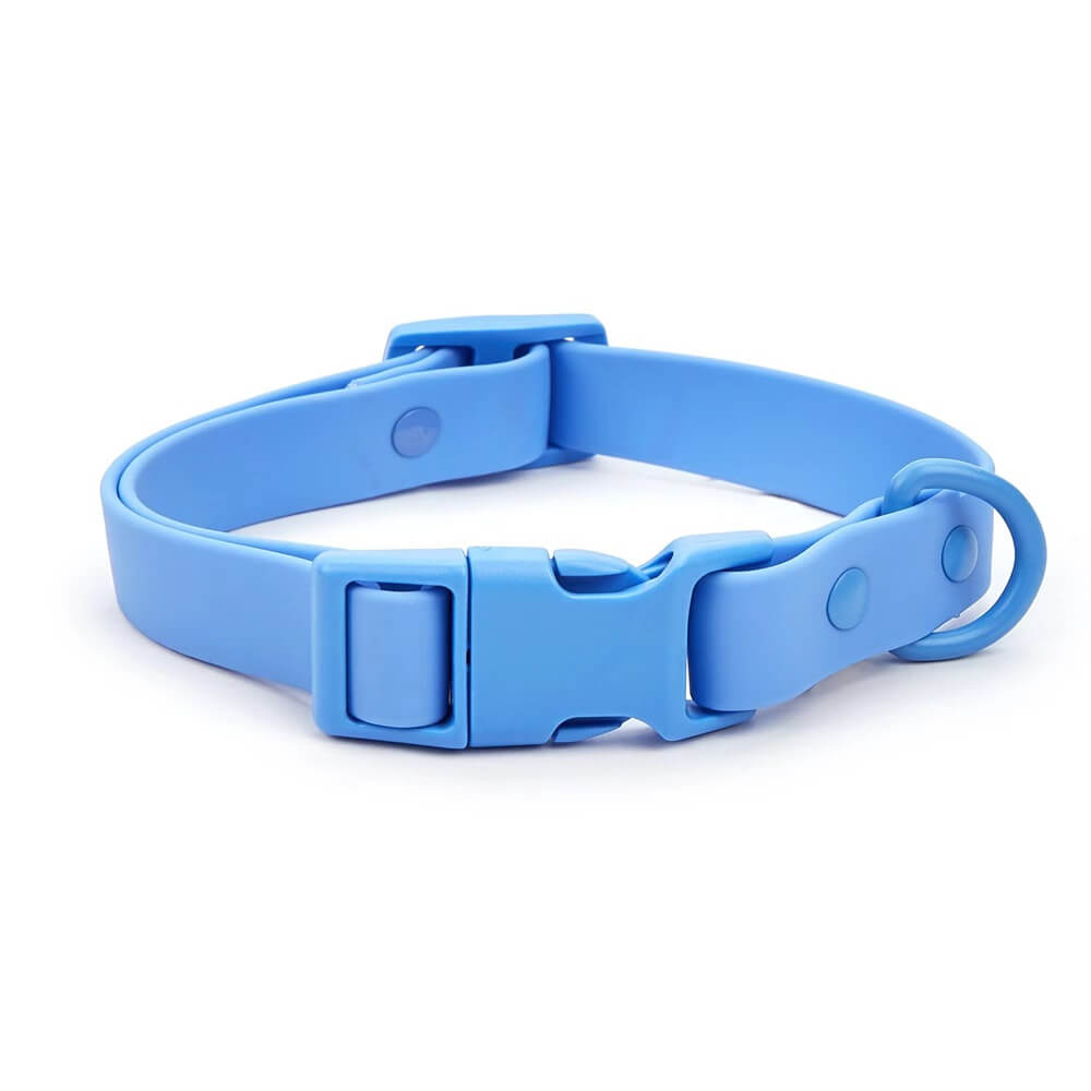 PVC Waterproof Durable Pet Accessories Adjustable Collar - Customizable Colors