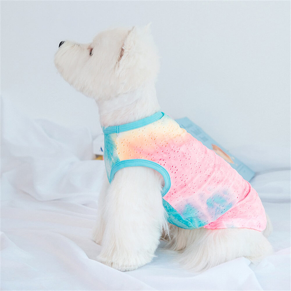 Tie-Dye Dog Tank Top - Lightweight and Stylish Summer Wear