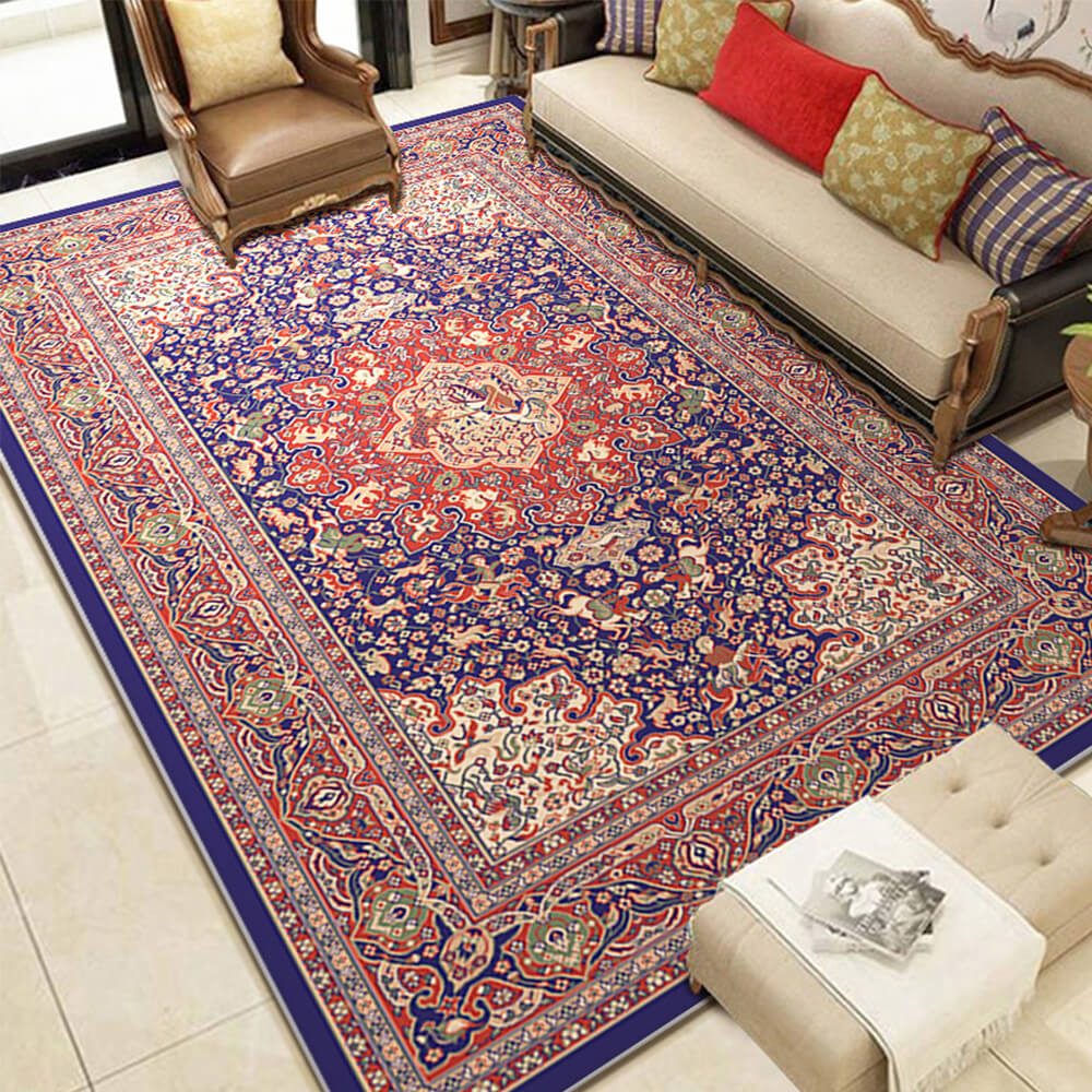 Midcentury Classic Pet-Friendly Living Room Persian Rug