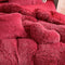 Ensemble de draps de lit longs et chauds en peluche, luxe romantique, épais