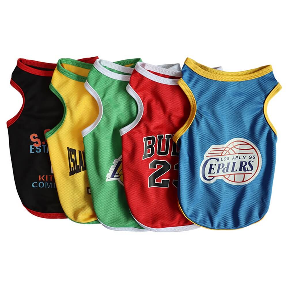 Sporty Basketball Jersey for Dogs - Athletic Pet Apparel