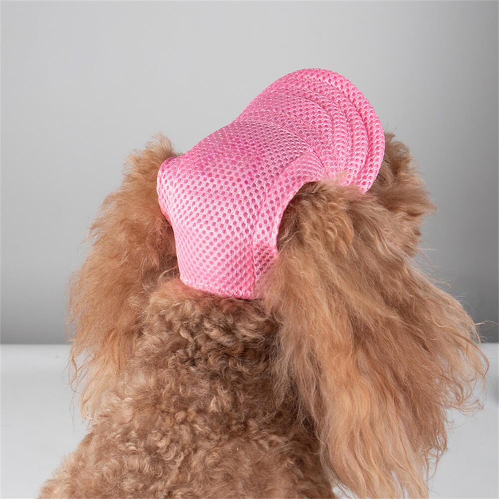 Adjustable Blue Dog Sun Hat - Stylish Protection for Your Pup