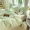 All-Seasons Seersucker Solid Color Comfort Bed Sheet Set