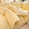All-Seasons Seersucker Solid Color Comfort Bed Sheet Set