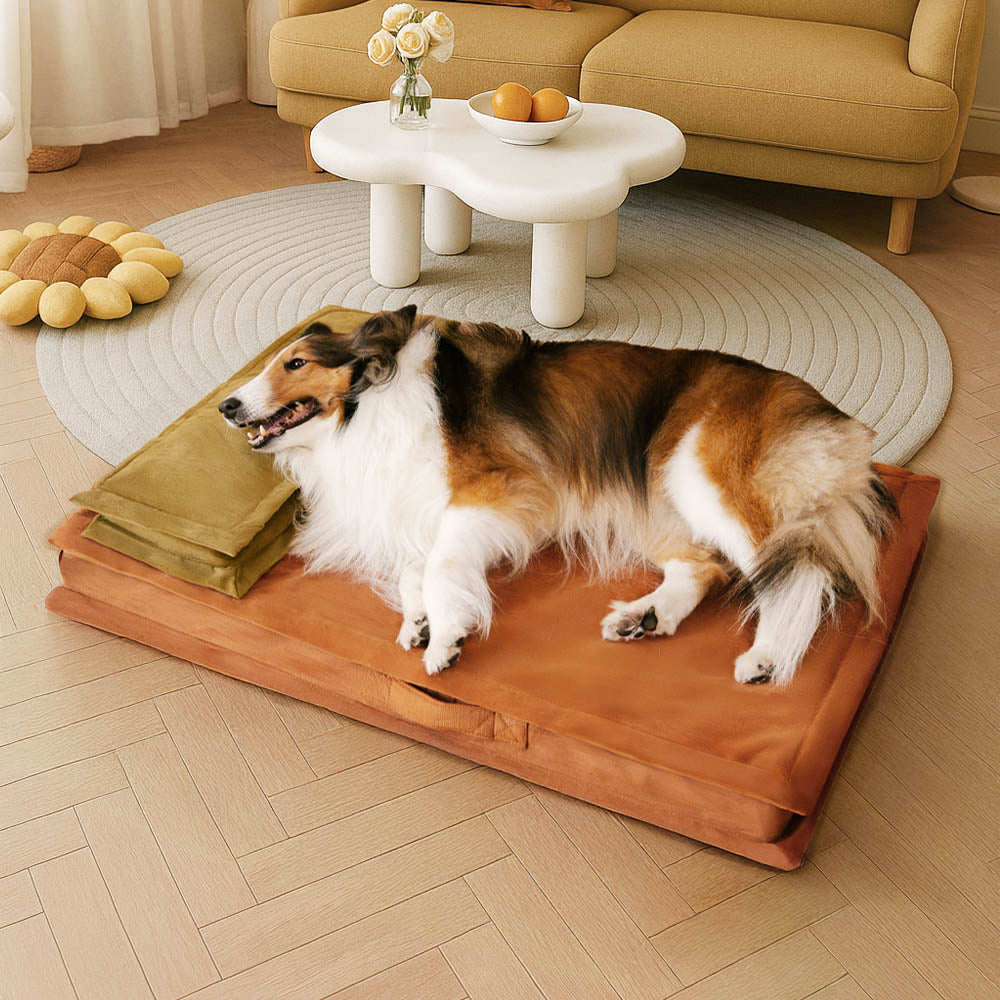 Anti-anxiété avec support en éponge Lit pour chien à sommeil profond