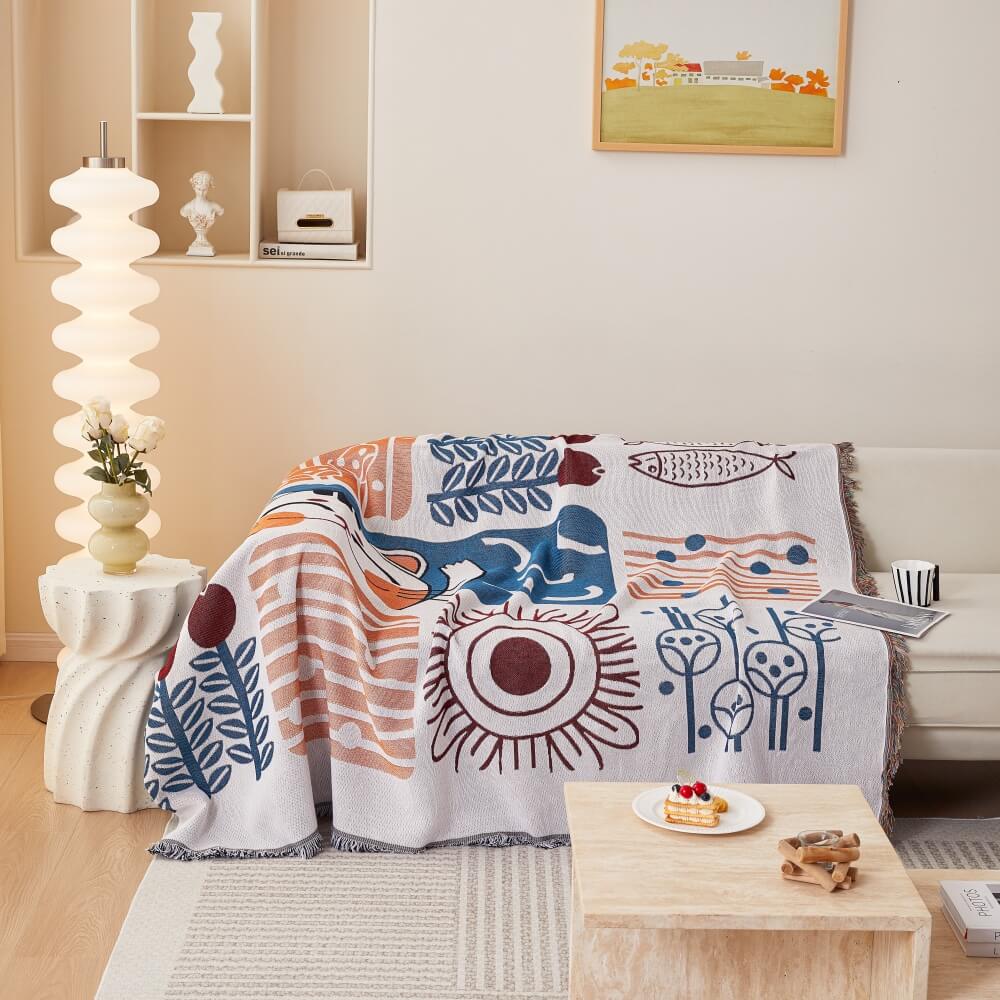 Bohemian Pattern Furniture Protection Sofa Decor Wear-Resistant Sofa Cover