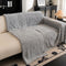 Bowknot Jacquard Plush Multifunctional Sofa Blanket Sofa Cover