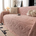 Bowknot Jacquard Plush Multifunctional Sofa Blanket Sofa Cover