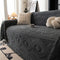 Bowknot Jacquard Plush Multifunctional Sofa Blanket Sofa Cover