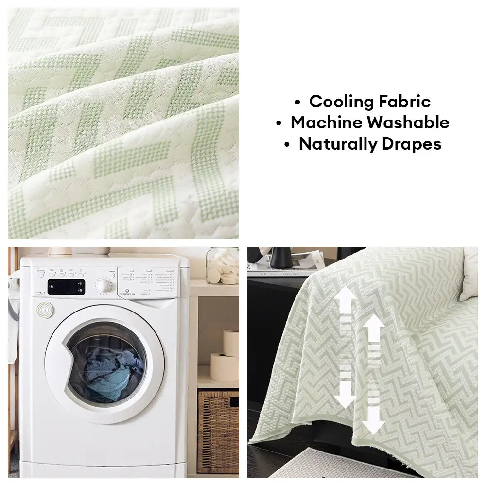 Breathable Cooling Ice Silk Heat-Absorbing Large Sofa Blanket Sofa Cover