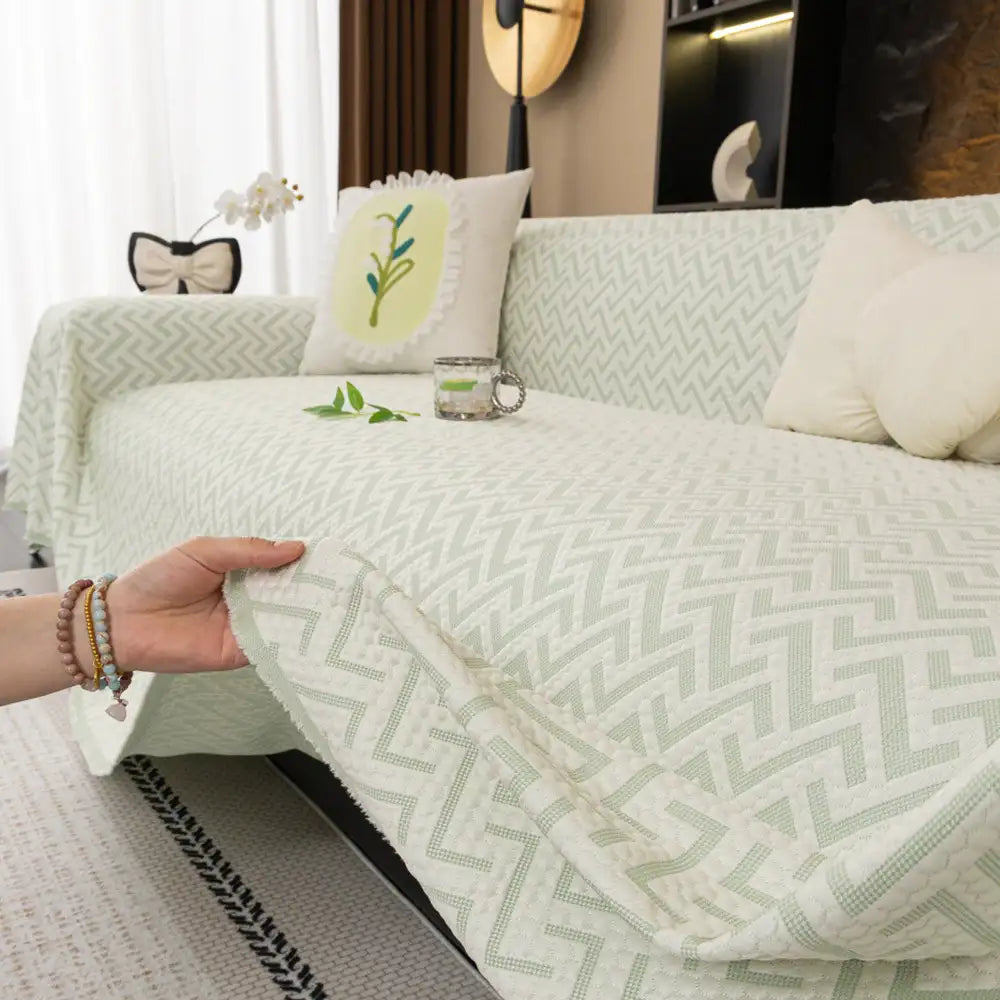 Breathable Cooling Ice Silk Heat-Absorbing Large Sofa Blanket Sofa Cover