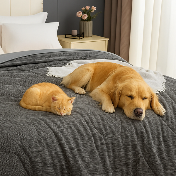 Skin-Friendly Breathable Lightweight Cooling Comforter for Deep Sleep
