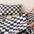 Checkerboard Latex Ice Silk Bedding Fitted Sheet Mattress Cover