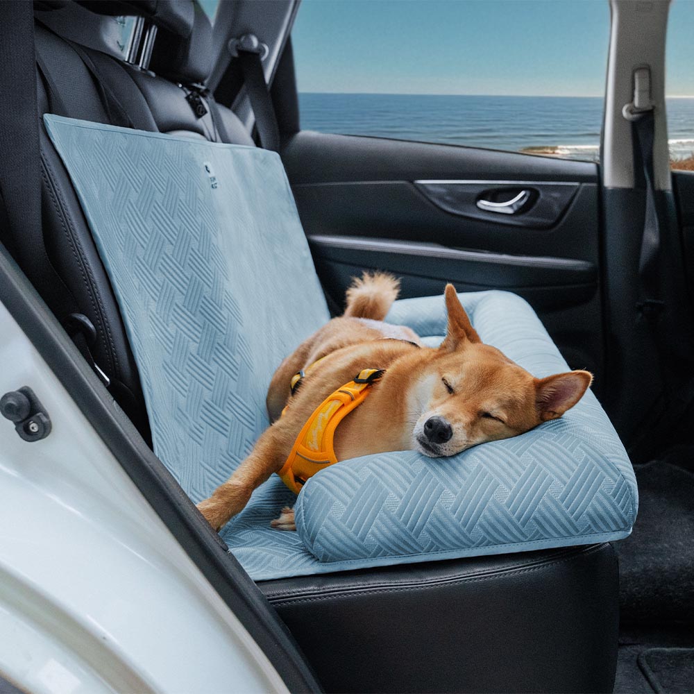 Cooling Travel Bolster Safety Back Seat Large Dog Car Seat Bed - Chill Rover