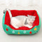 Coffret cadeau de Noël, lit chaud pour chien et chat, grotte semi-fermée