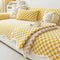 Classic Checkerboard Plush Comfortable Scratch-Resistant Non-Slip Sofa Cover
