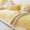 Classic Checkerboard Plush Comfortable Scratch-Resistant Non-Slip Sofa Cover