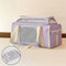 Classic Diamond Pattern Portable Large-Capacity Expandable Pet Carrier Bag