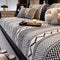Classic Plaid Plush Scratch-Resistant Comfortable Non-Slip Sofa Cover