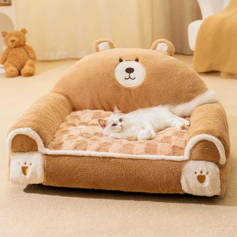 Lit confortable et apaisant pour animal de compagnie, adorable canapé-lit pour chien et chat