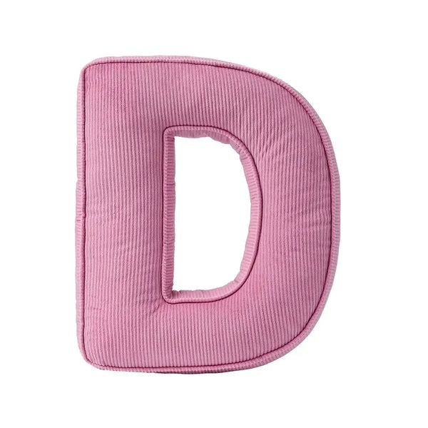Corduroy Soft Hugging Letter Sofa Pillow
