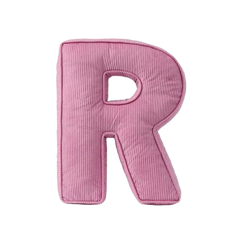 Corduroy Soft Hugging Letter Sofa Pillow