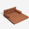 Luxe Faux Leather Foldable Orthopedic Large Dog Bed - Outdoor