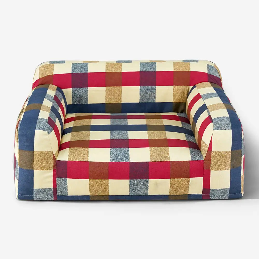 Cotton Canvas Fabric Breathable Scratch-Resistant Dog Sofa Bed