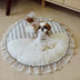 Country Chic Plaid Non-Slip Round Pet Mat - Large Space