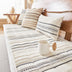 Cozy Chenille Striped Plush Sofa Protector Pet Mat Non-slip Sofa Cover