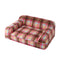 Cozy Plaid Faux Lambs Wool Washable Dog & Cat Sofa Bed - Vintage Modern