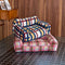 Cozy Plaid Faux Lambs Wool Washable Dog & Cat Sofa Bed - Vintage Modern