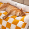 Cozy Plaid Patchwork Pet Mat Furniture Protector Sofa Cover