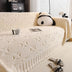 Cream Textured Jacquard Design Sofa Decorative Throw Sofa Cover