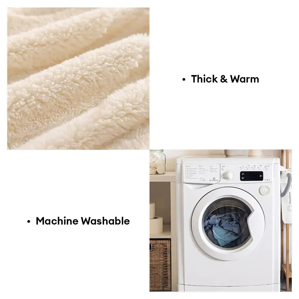 Cream Textured Jacquard Design Sofa Decorative Throw Sofa Cover