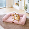 Cream Fluffy Comfort Orthopedic Dog and Cat Sofa Bed